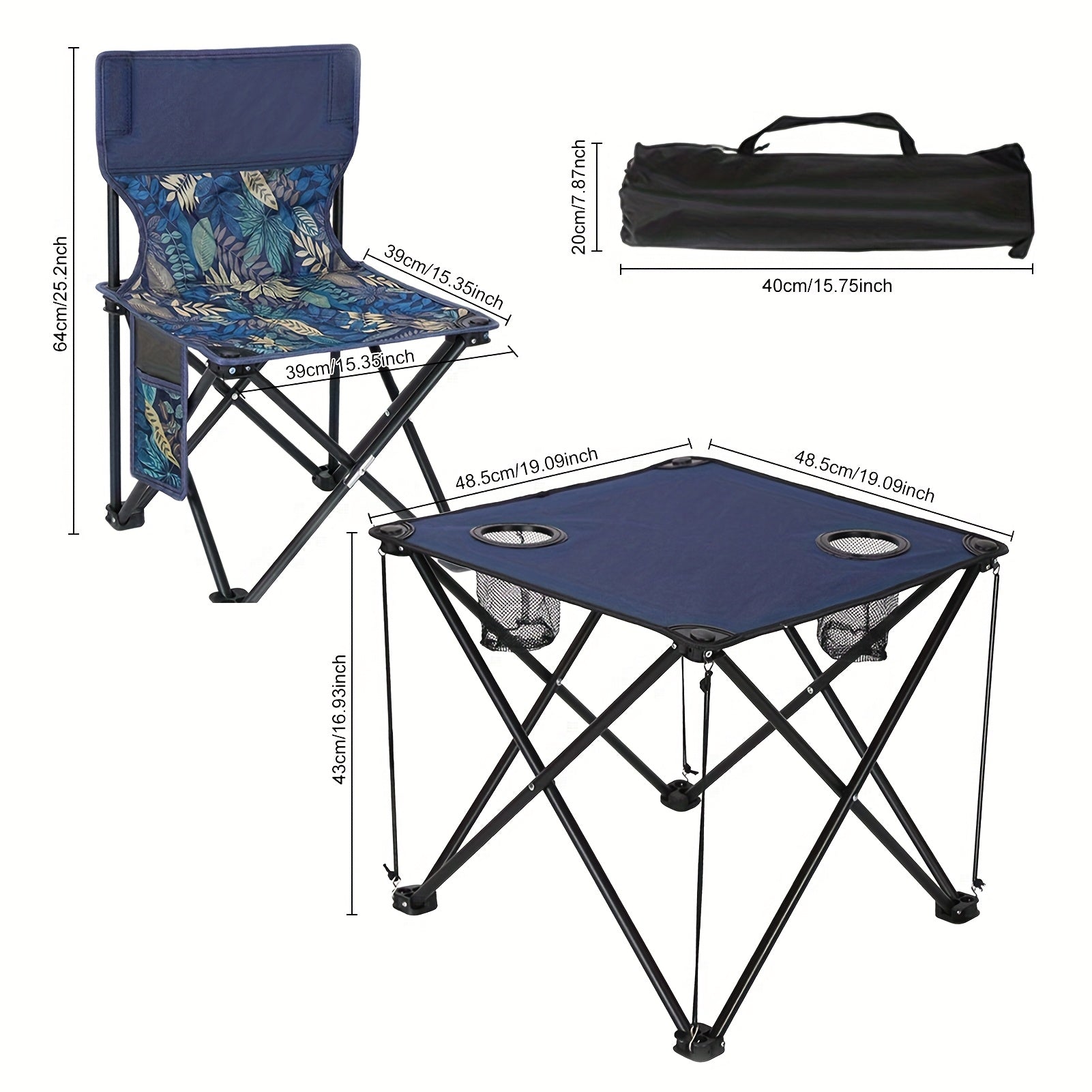 Small Space Bistro Set with 2 Chairs and Table - Luxicro