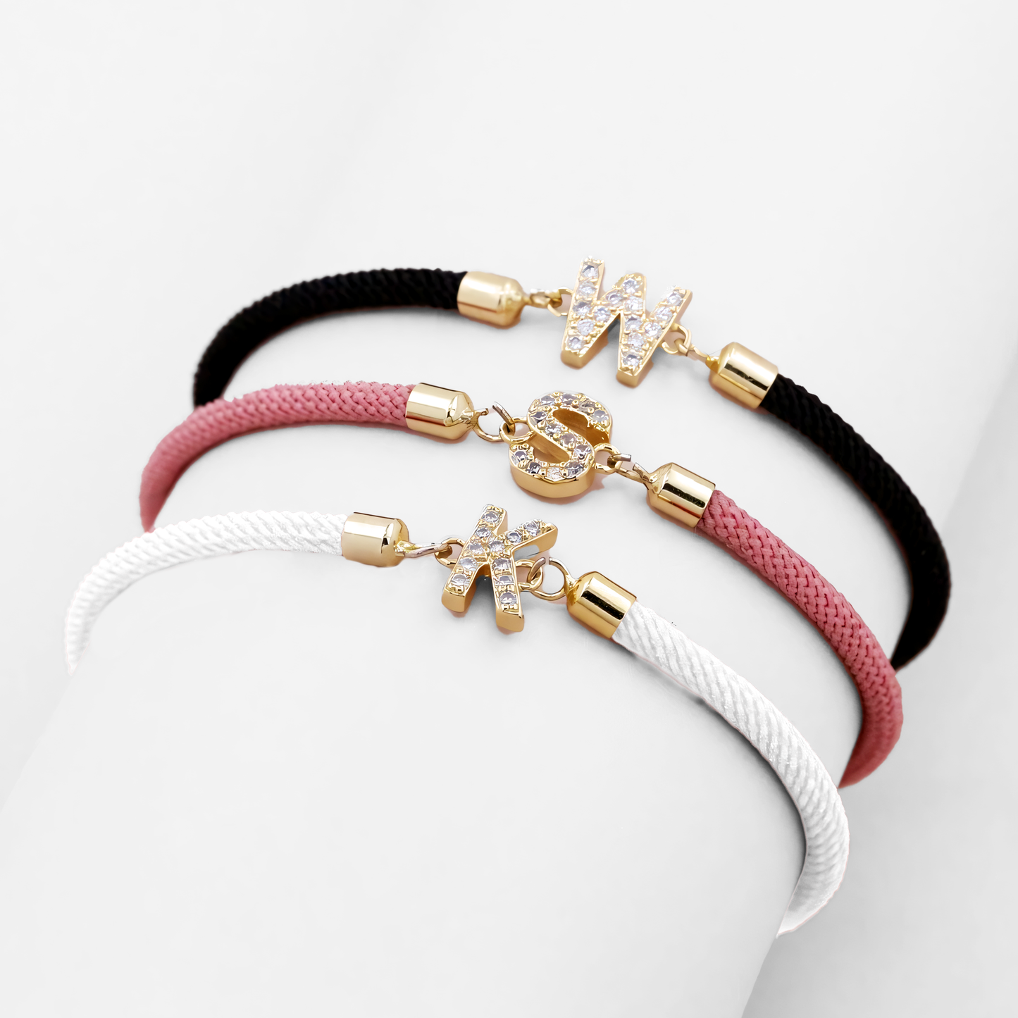 Custom Initial Letter Chain Bracelets
