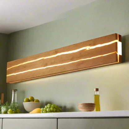 Rustic Wood Wall Light Lamp - Luxicro