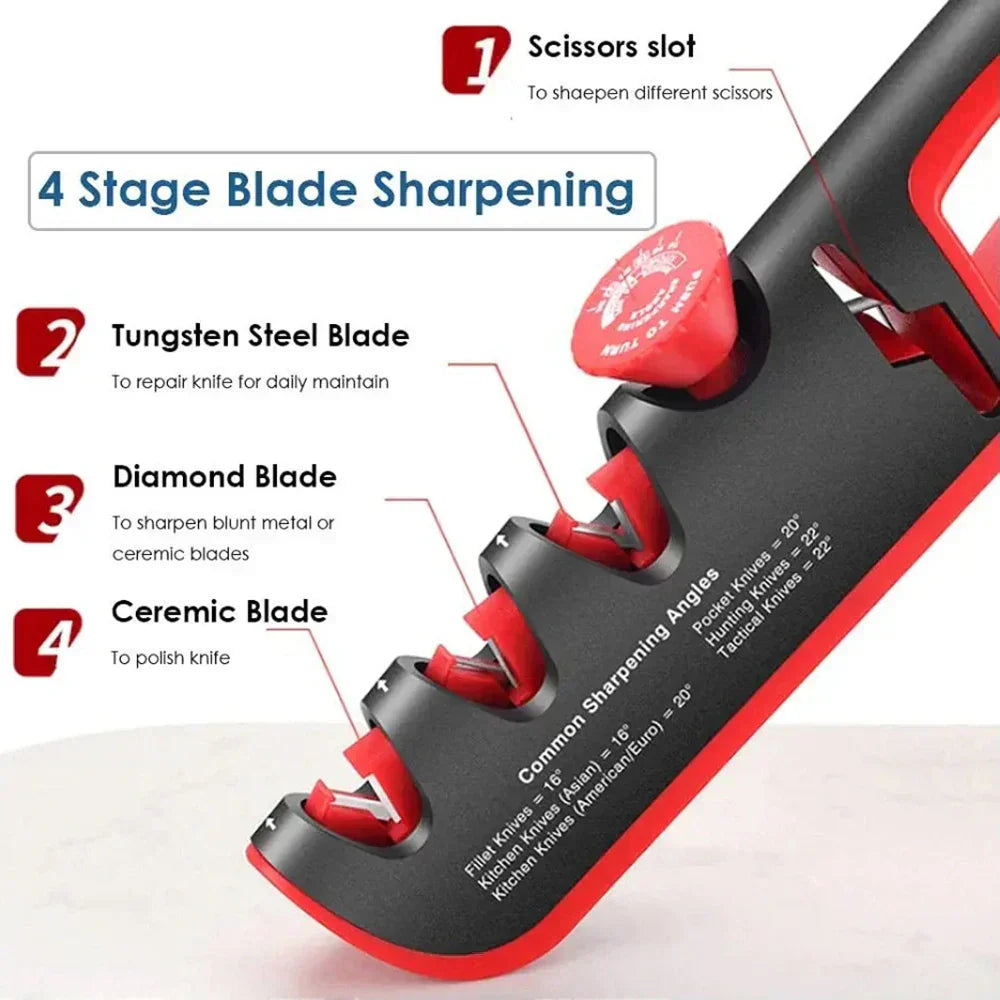 Easy Knife Sharpener Tool for Kitchen Knives and Scissors
