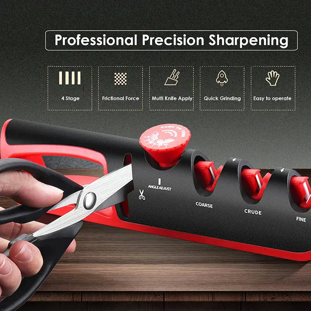 Easy Knife Sharpener Tool for Kitchen Knives and Scissors