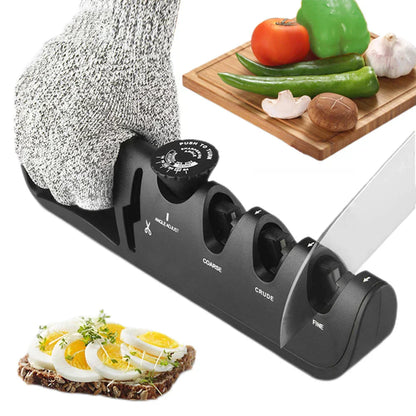 Easy Knife Sharpener Tool for Kitchen Knives and Scissors