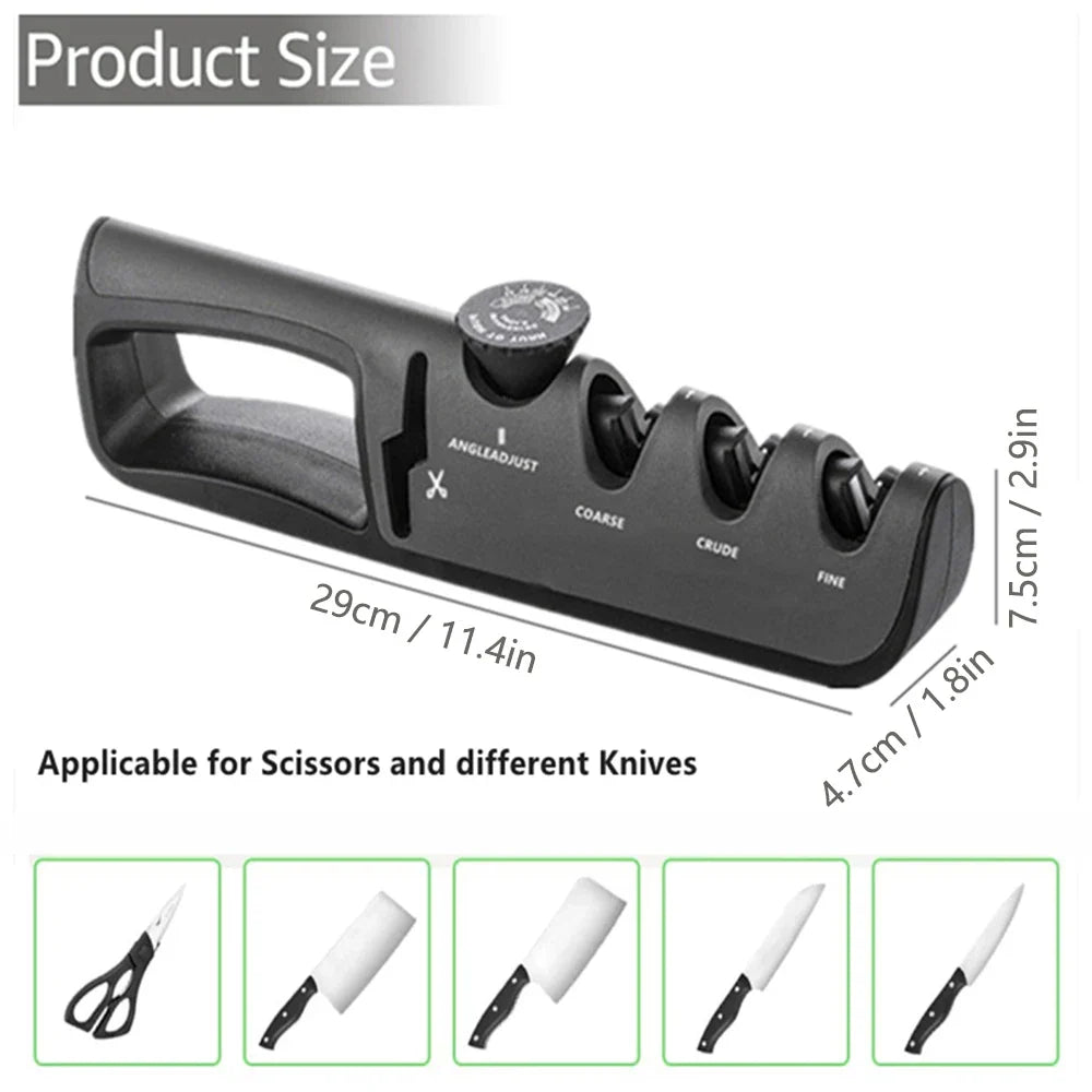 Easy Knife Sharpener Tool for Kitchen Knives and Scissors