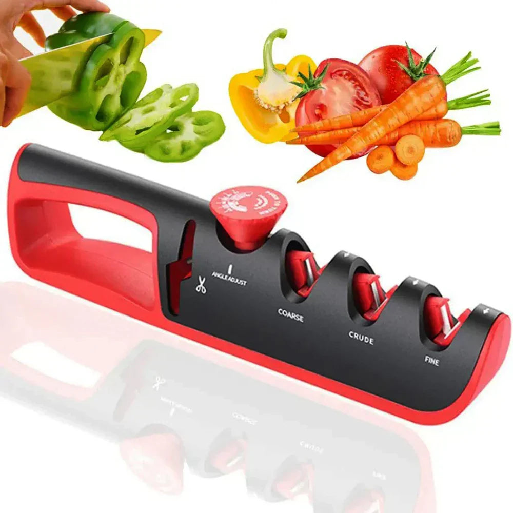 Easy Knife Sharpener Tool for Kitchen Knives and Scissors - Luxicro