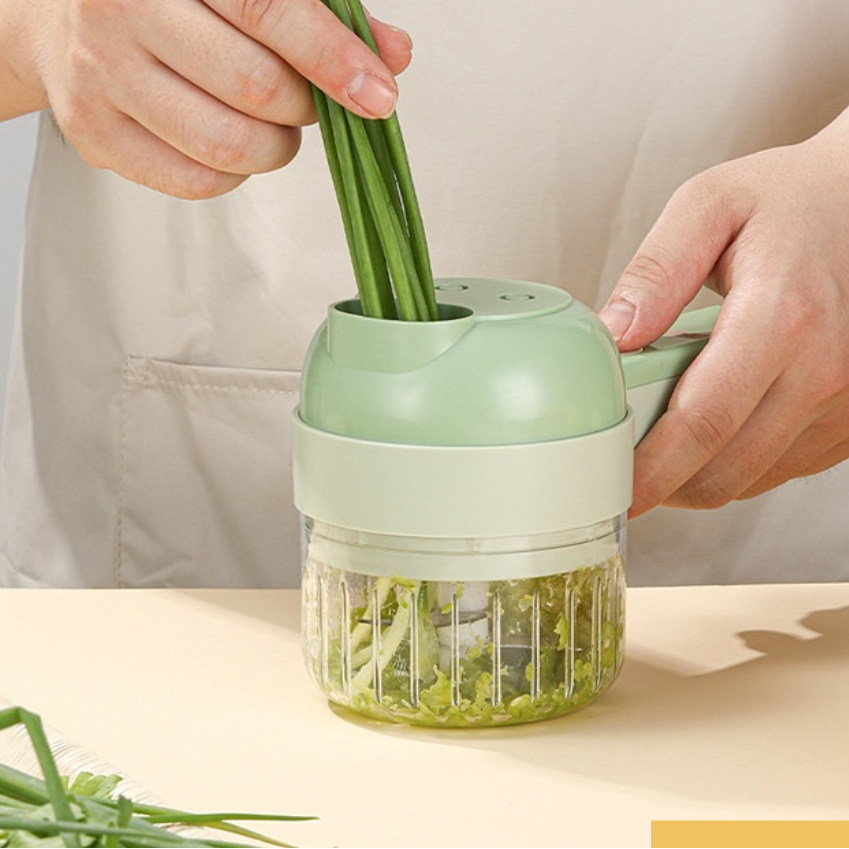 Easy Veggie Chopper with Sharp Stainless Steel Blades - Luxicro