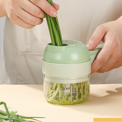 Easy Veggie Chopper with Sharp Stainless Steel Blades - Luxicro