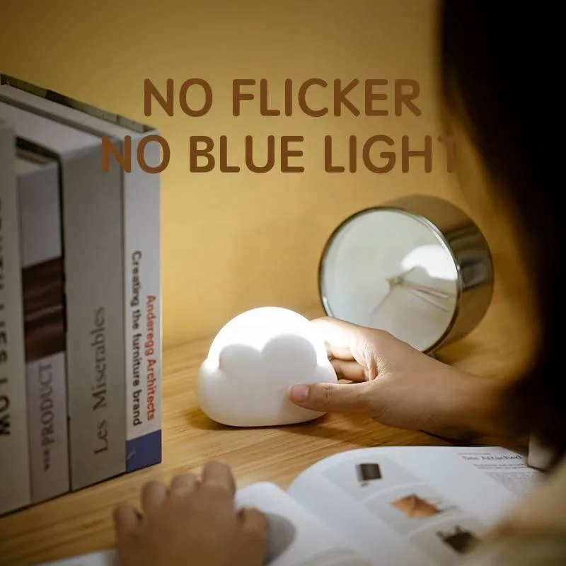 Gentle Bedside Table Lamp - Warm Soft LED Light