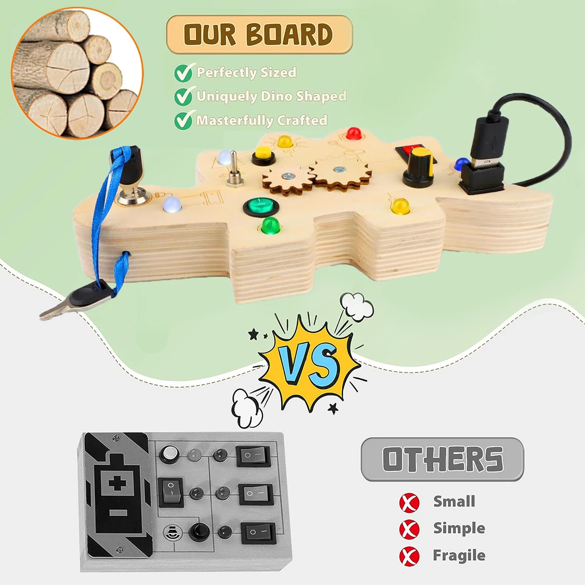Fun Learning LED Toy Board for Kids
