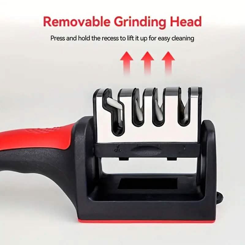 Premium 4 Step Kitchen Knife Sharpener Kit
