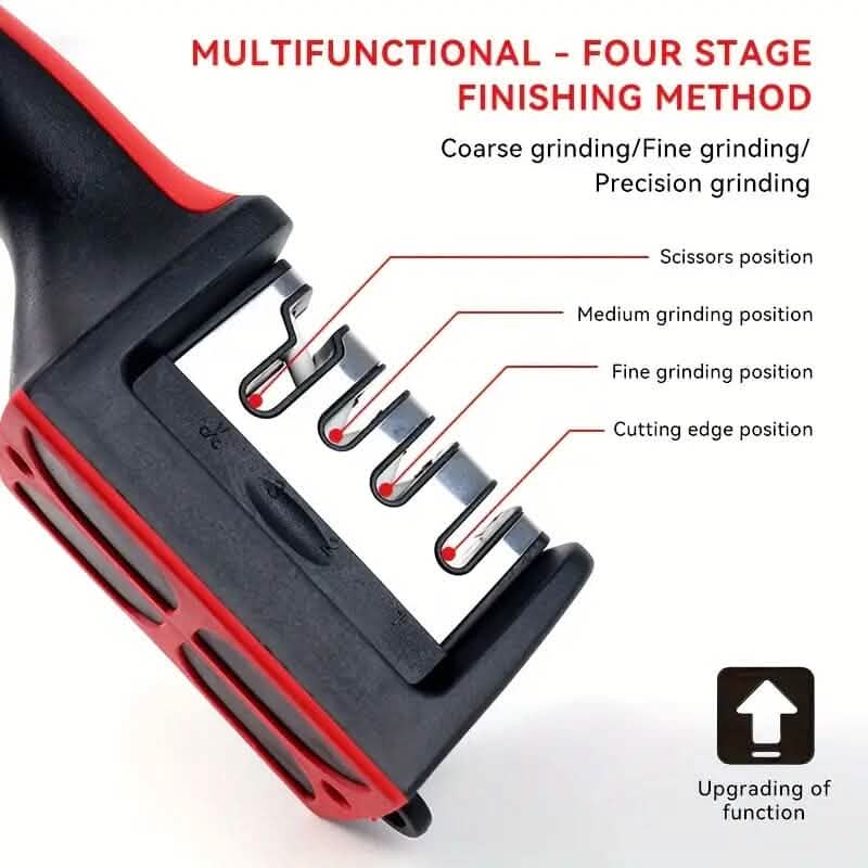 Premium 4 Step Kitchen Knife Sharpener Kit