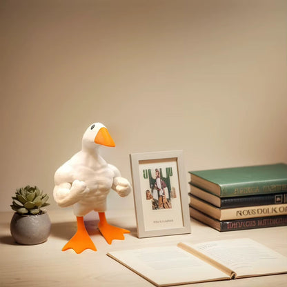 Funny Tough Goose Garden Statue