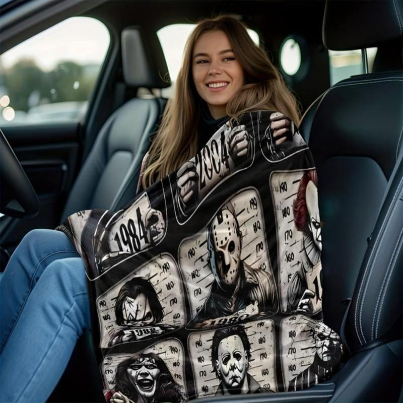 Cozy Spooky Funny Throw Blanket