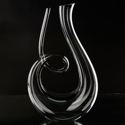 Luxurious Cut Glass Wine Carafe