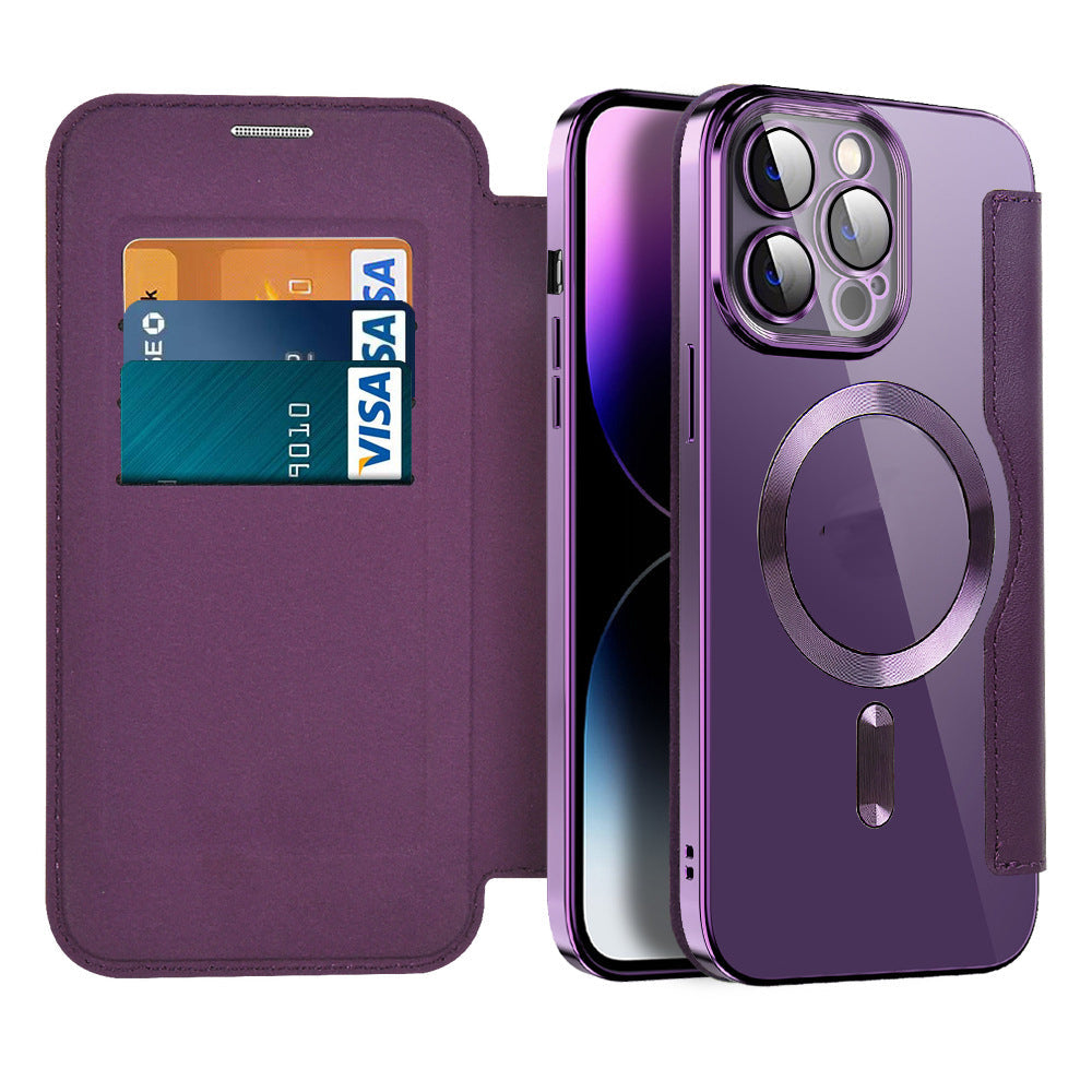 Durable Phone Flip Case with Secure Magnetic Shut