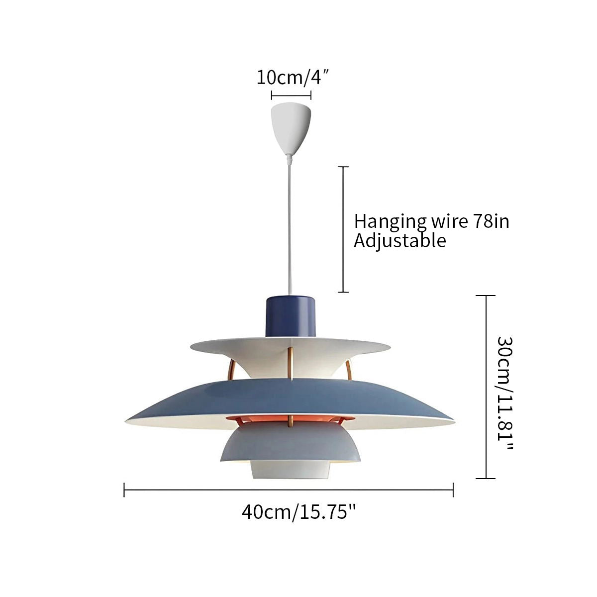 Contemporary Tiered Pendant Light Fixture