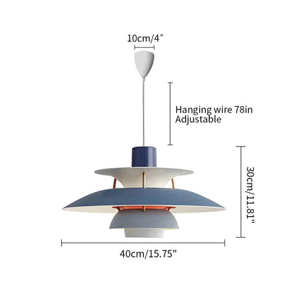 Contemporary Tiered Pendant Light Fixture