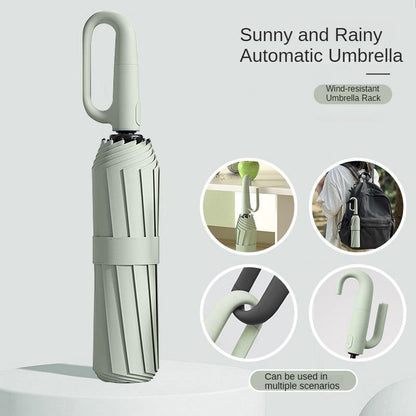 Portable Windproof Umbrella with Comfort Grip Handle