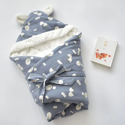 Cozy Infant Fleece Hooded Blanket