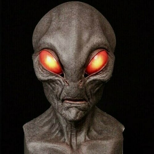 Spooky Alien Latex Halloween Costume Mask
