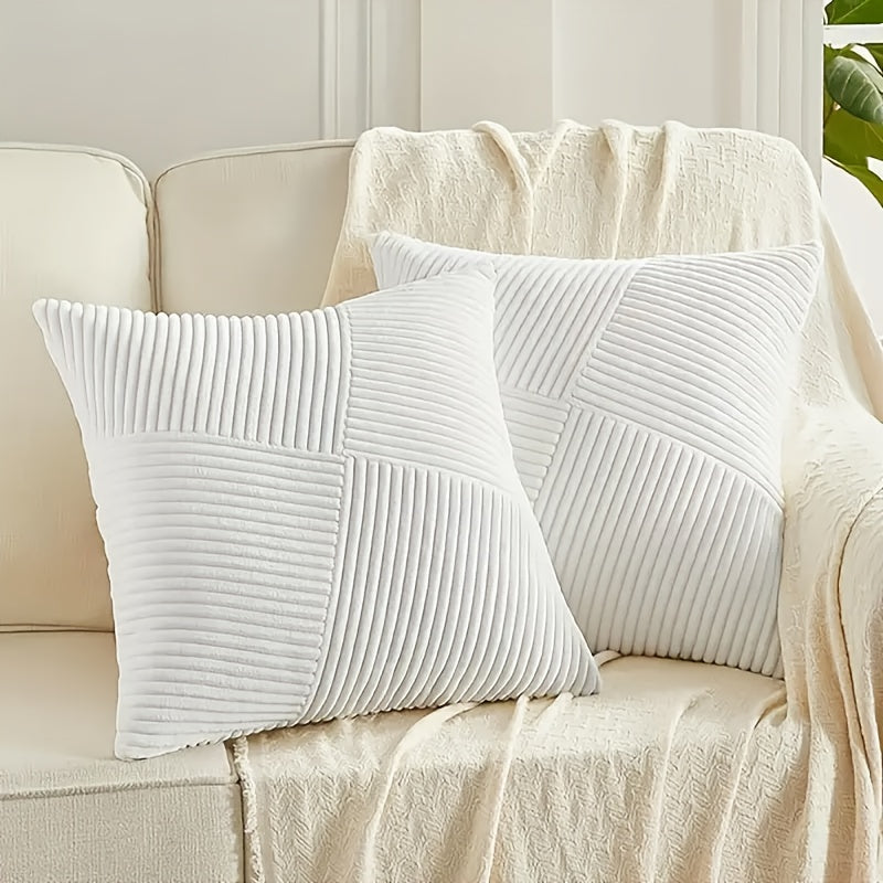Plush Soft 2 Piece Cotton Pillowcase Set