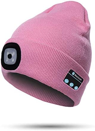 Warm LED Beanie with Bluetooth Headphones