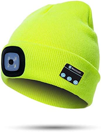 Warm LED Beanie with Bluetooth Headphones