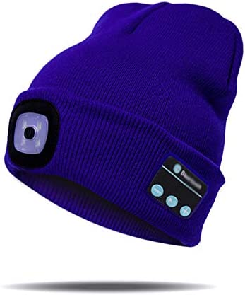 Warm LED Beanie with Bluetooth Headphones