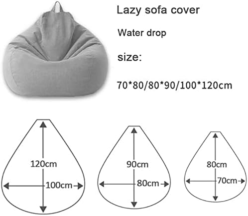 Plush Linen Bean Bag Chair - Comfortable Seating Solution