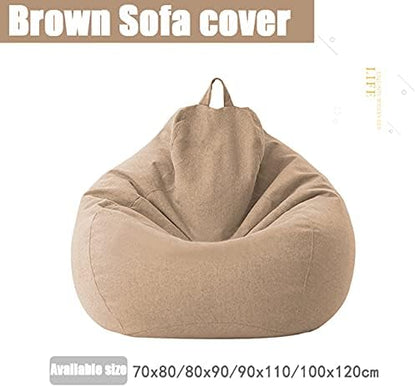 Plush Linen Bean Bag Chair - Comfortable Seating Solution