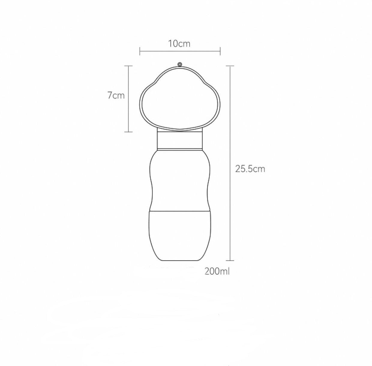 Portable Pet Water Bottle & Food Feeder Set
