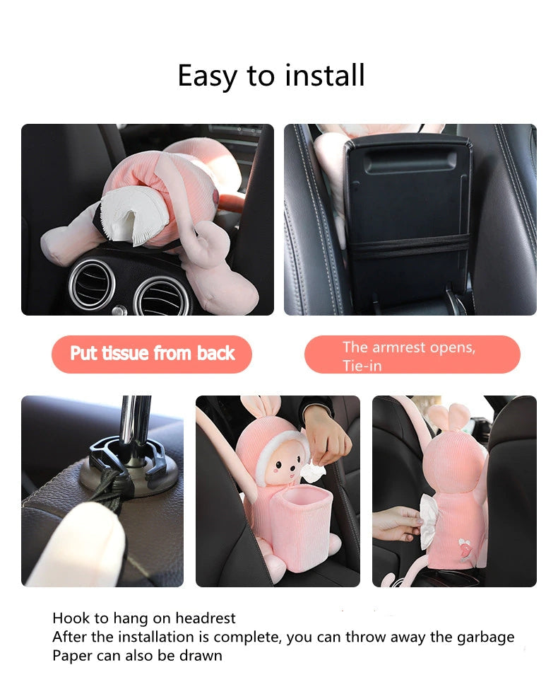 Fun Animal Car Tissue Holder