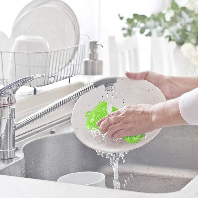 Non Slip Soft Silicone Dish Sponge Set