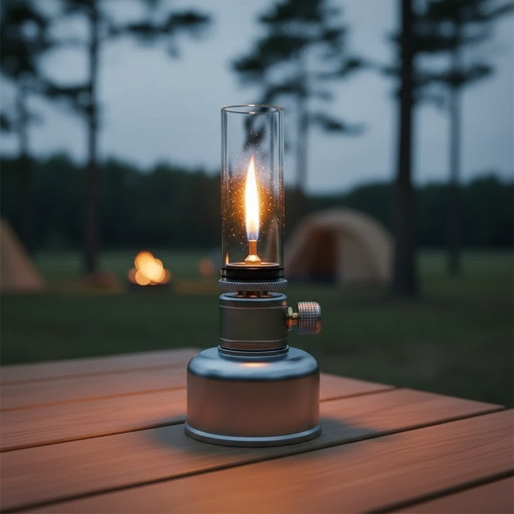Small Outdoor Fire Pit Table Lamp