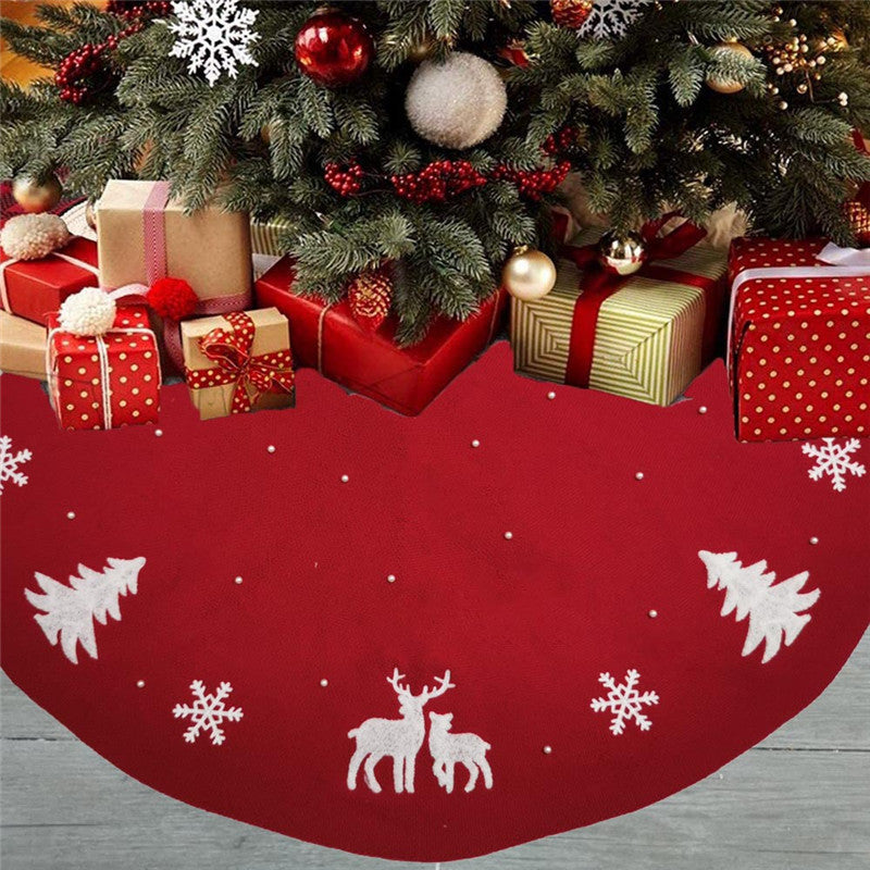 Festive Holiday Tree Round Floor Protector Mat - Luxicro