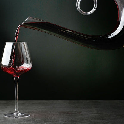 Luxurious Cut Glass Wine Carafe