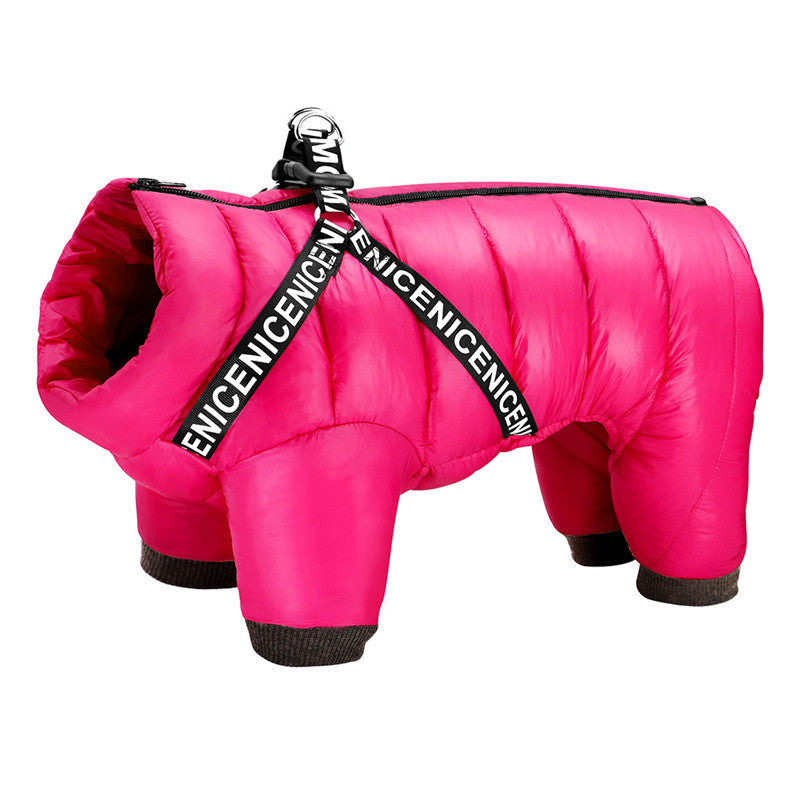 Cozy Fleece Lined Dog Coat for Cold Winter Days