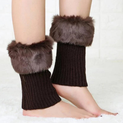 Cozy FurryLegs - Soft and Stylish Winter Leg Warmers