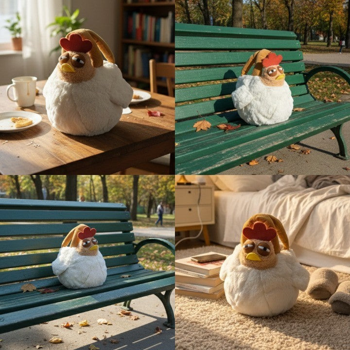 Fun Plush Chicken Backpack