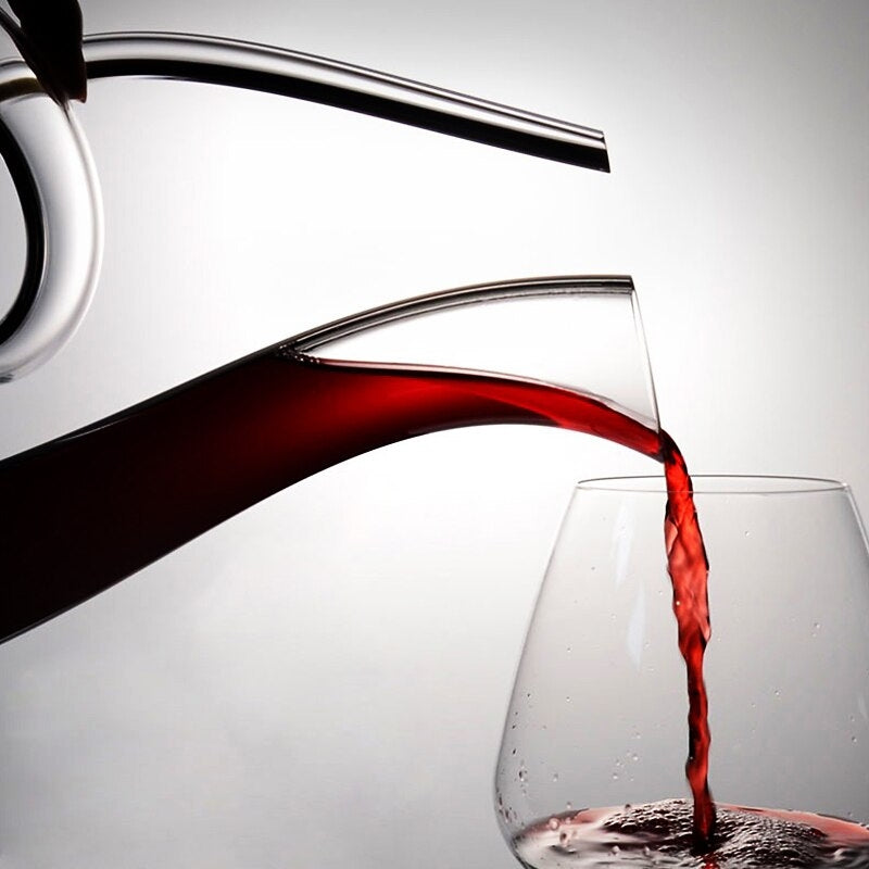 Luxurious Cut Glass Wine Carafe