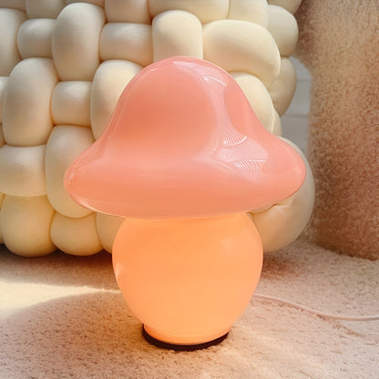Beautiful Glass Mushroom Table Lamp - Luxicro