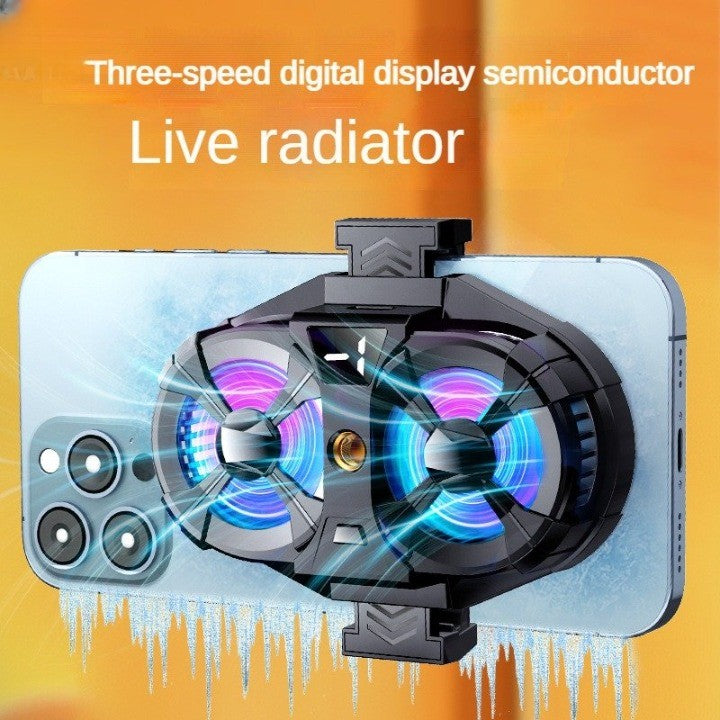 Cooling Dual Fan Phone Stand Charger