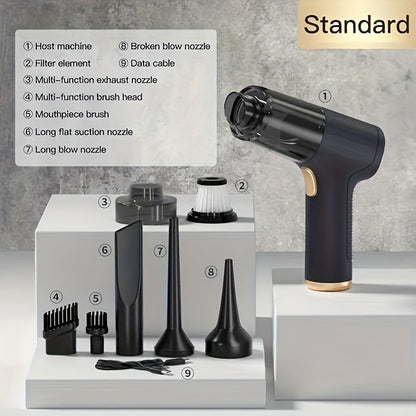 Compact Multi-Tool Car Vacuum Cleaning Set
