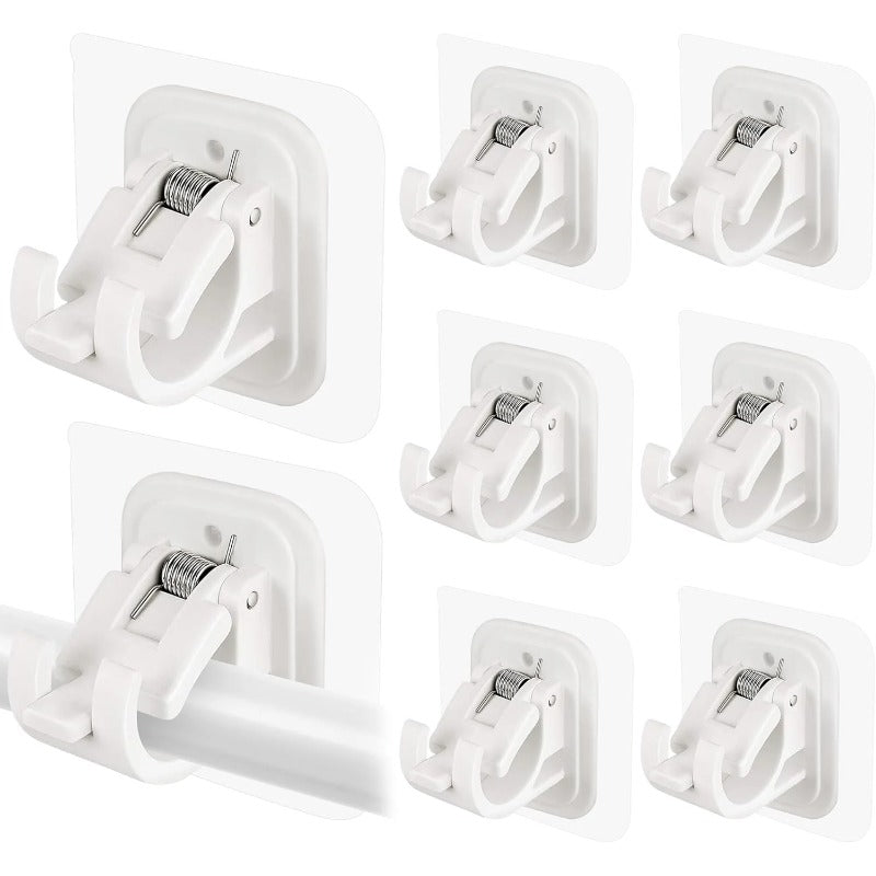 Simple Install Curtain Rod Holders No Drill Needed