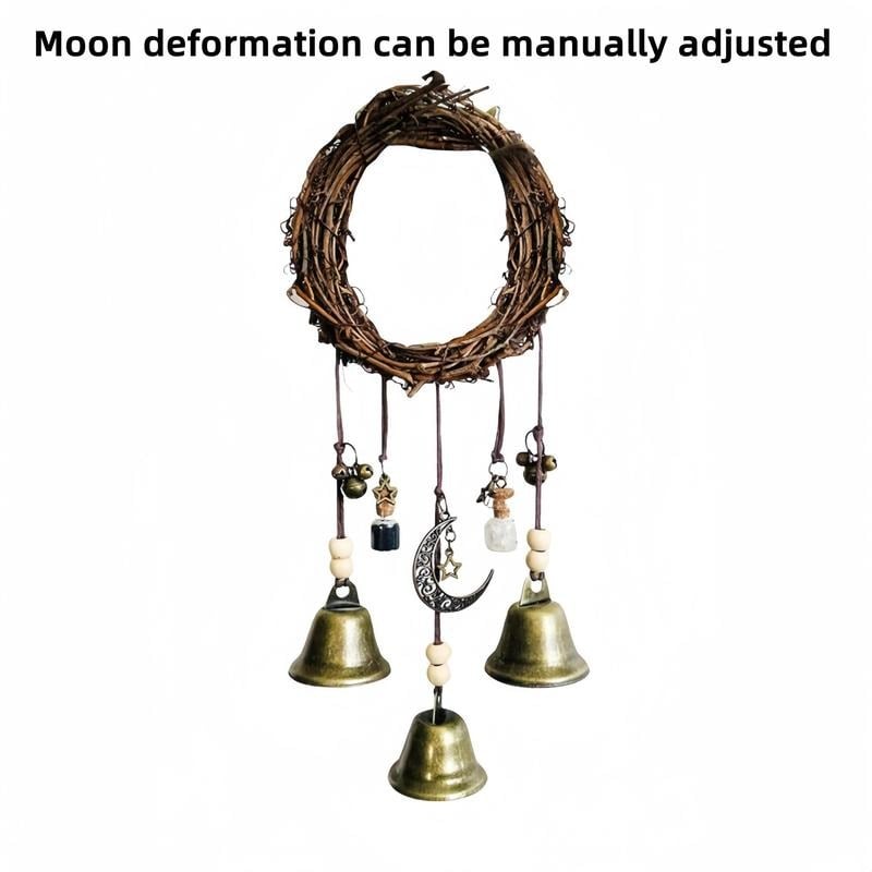 Rustic Woven Metal Wind Chime Decor