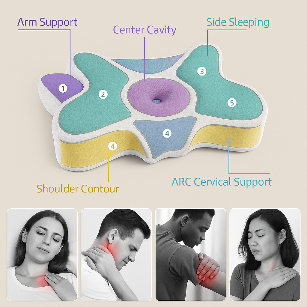 Contour Butterfly Soft Support Pillow