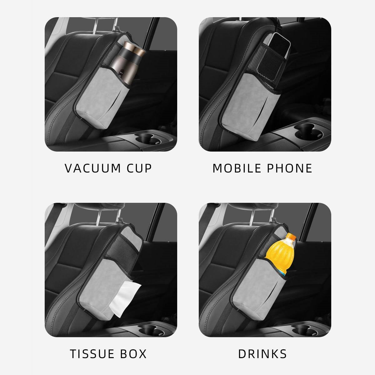 Premium Car Seat Back Storage Organizer