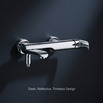 Premium Brushed Nickel Rotating Shower Head Faucet - Luxicro