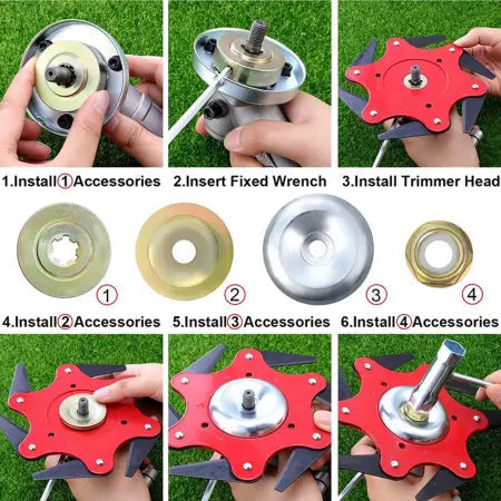 Advanced 6 Blade Adjustable Trimmer Head