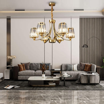 Luxury Crystal Drop Pendant Light with LED Shine - Luxicro