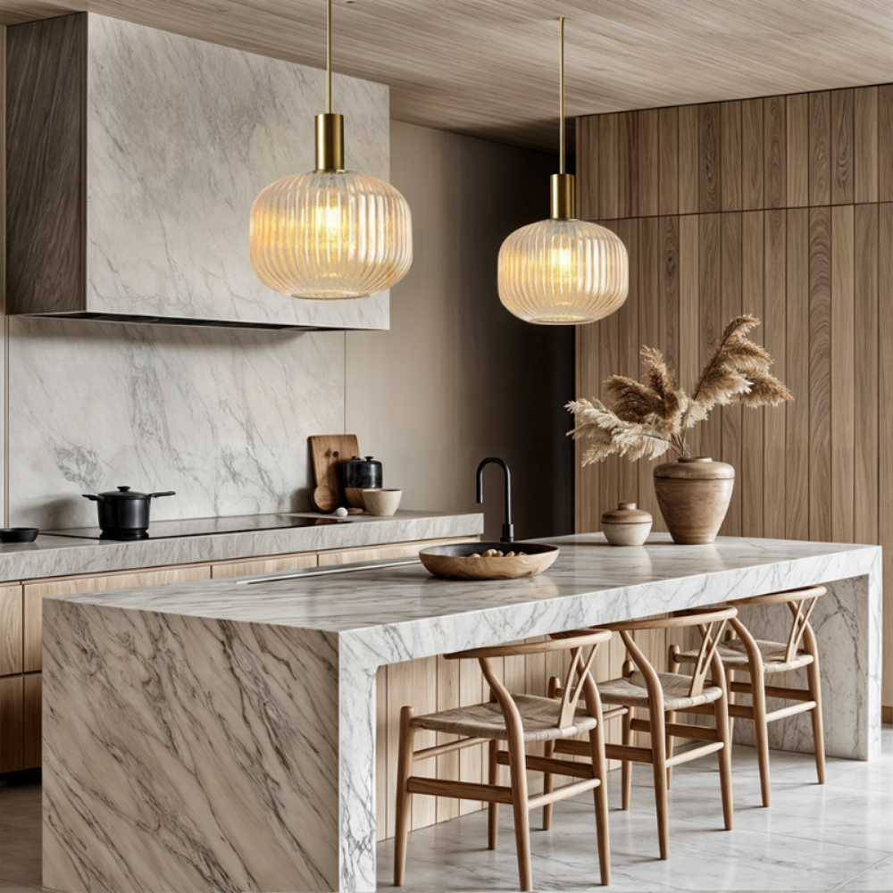 Elegant Glass Drop Pendant Light for Modern Homes - Luxicro